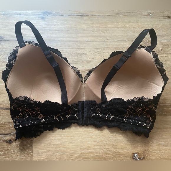Aerie Wireless Black Lace Bra - Picture 3 of 8